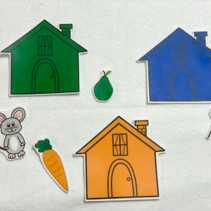 Little Mouse House Hiding Game Felt Stories Speech Therapy - Etsy