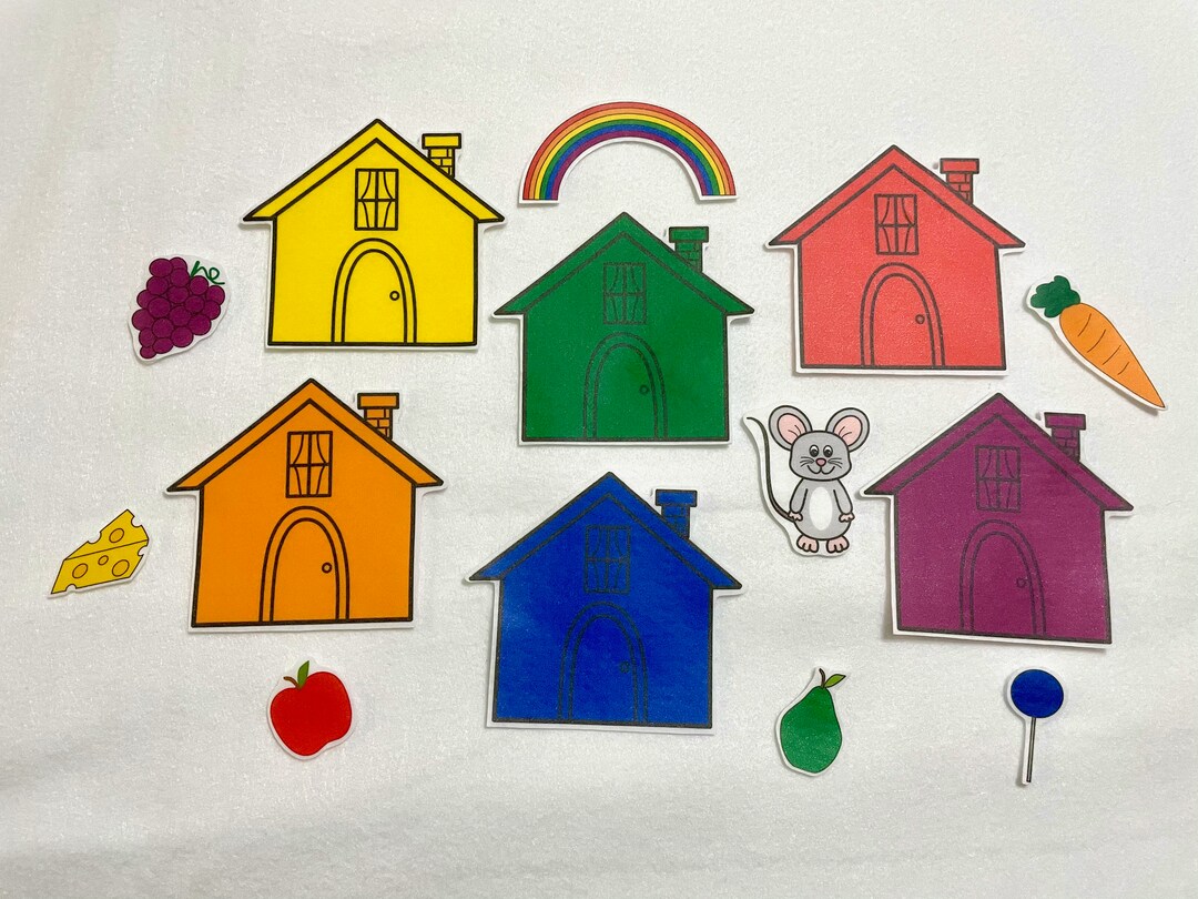 Little Mouse House Hiding Game Felt Stories Speech Therapy - Etsy