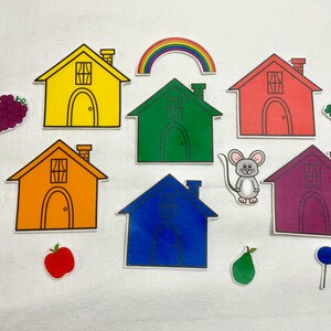 Little Mouse House Hiding Game Felt Stories Speech Therapy - Etsy