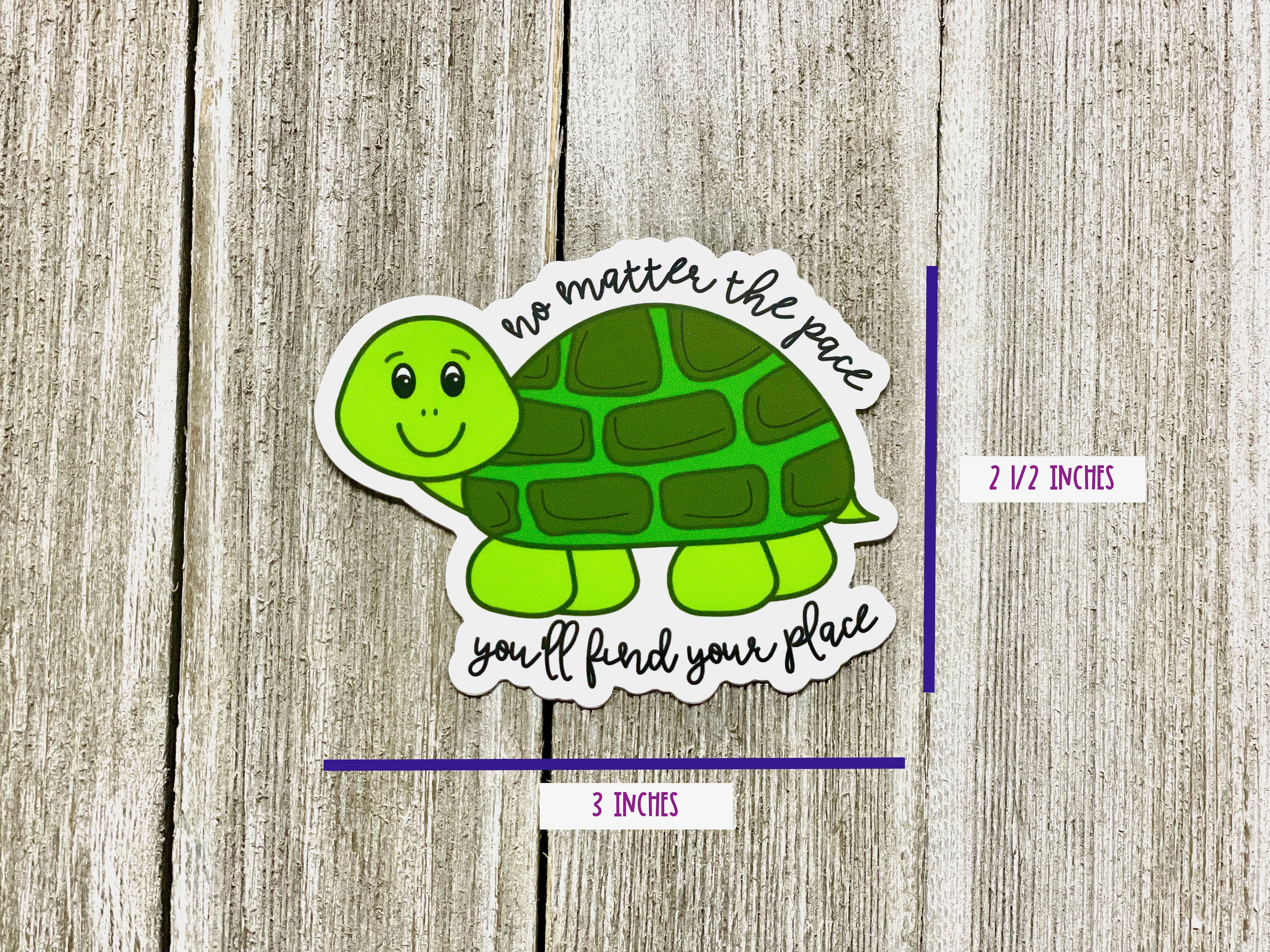 Turtle Name Sticker Turtle Sticker, Vinyl Sticker, Turtle Gift, Laptop Decal, Small Gift ...