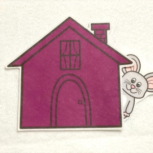 Little Mouse House Hiding Game Felt Stories Speech Therapy - Etsy