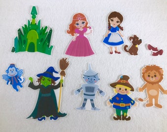 Wizard of Oz Felt Stories - Flannel Board Activity - Speech Therapy - Story Time Felt - Dorothy and Toto - Children's Gift - Birthday Party