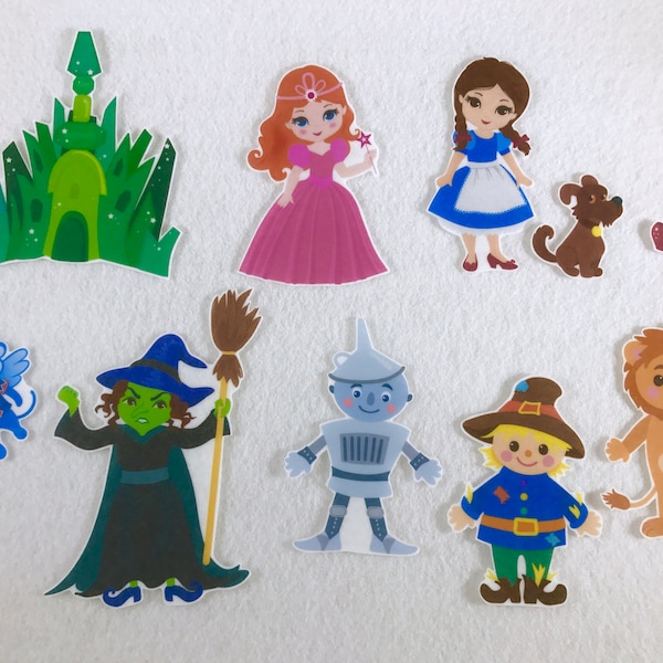 Wizard of Oz Felt Stories - Flannel Board Activity - Speech Therapy - Story Time Felt - Dorothy and Toto - Children's Gift - Birthday Party