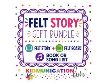 Pack de regalo de cuentos con tablero de fieltro: Actividad de aprendizaje preescolar, cuento de fieltro, para mayores de 3 años.