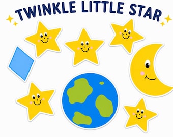 Twinkle Little Star Felt Board Story: Nursery Rhyme Learning, Ages 3+