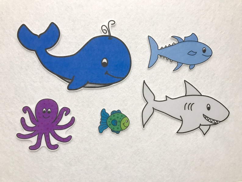 Slippery Fish Felt Stories Flannel Board Preschool - Etsy