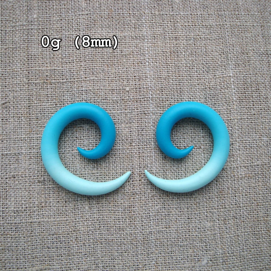 Real gauges size chart 8g9/16 piercing plugs Etsy