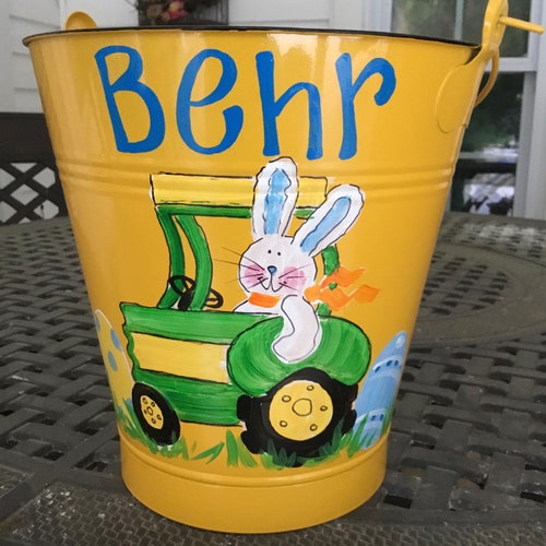 Personalized Painted Easter Buckets Etsy