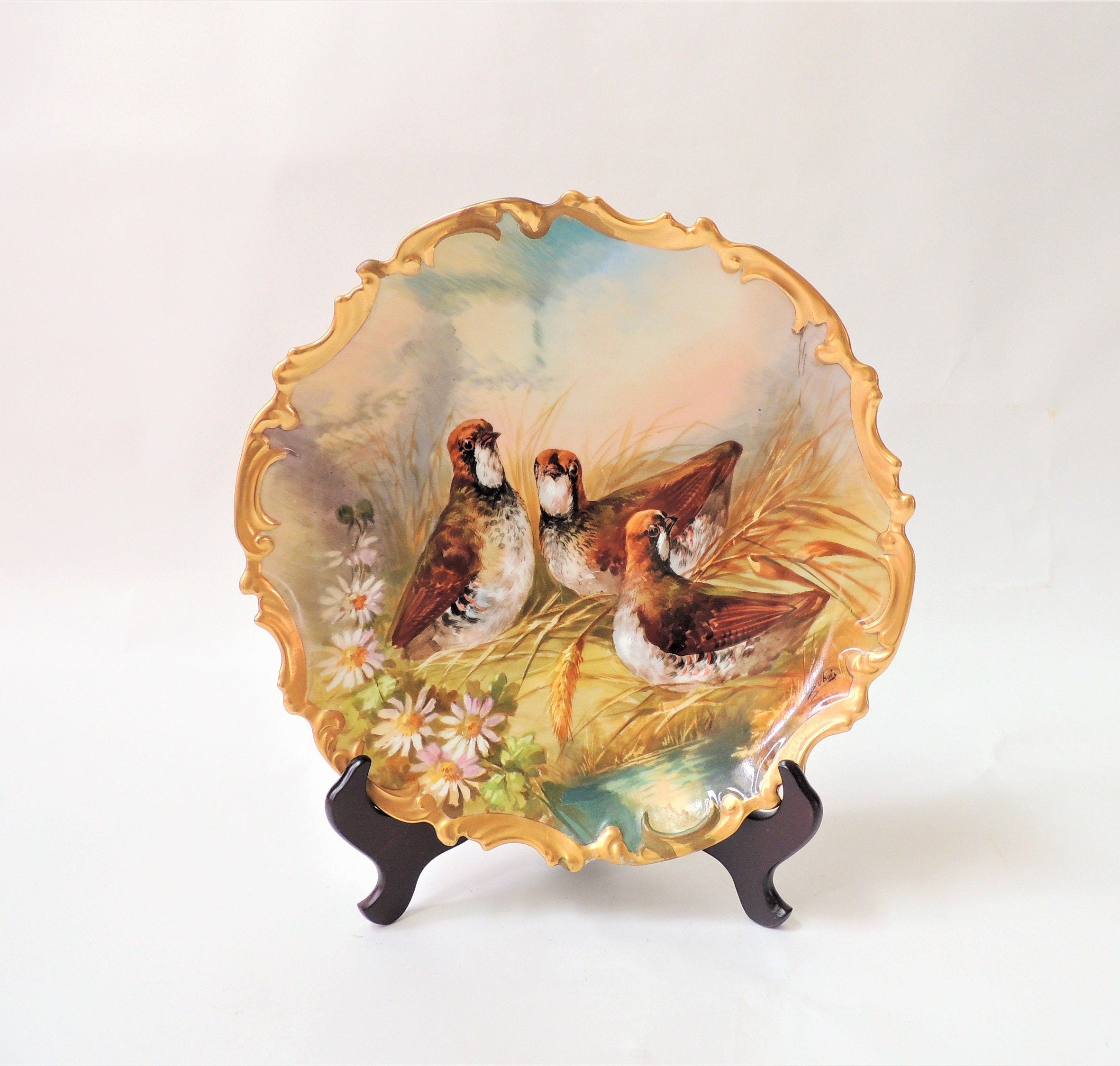 Antique limoges plaque - Etsy 日本