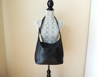 Vintage Coach grote hobo schoudertas, Sonoma collectie 1997, generfd leer