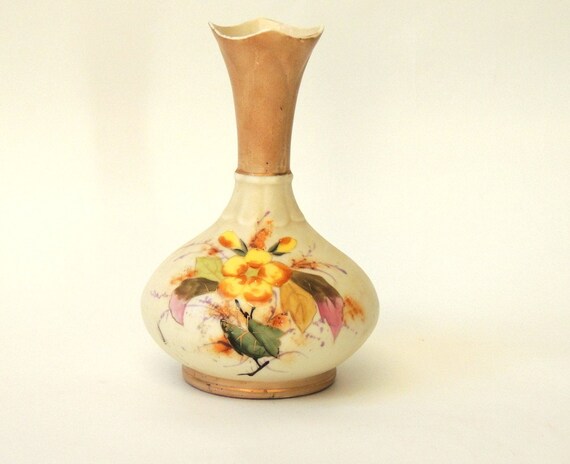 Antique Austrian Porcelain Vase Robert Hanke Hand Painted Etsy