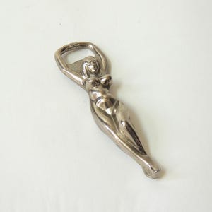 Vintage Art Deco Lady Flaschenöffner, Barzubehör, figural