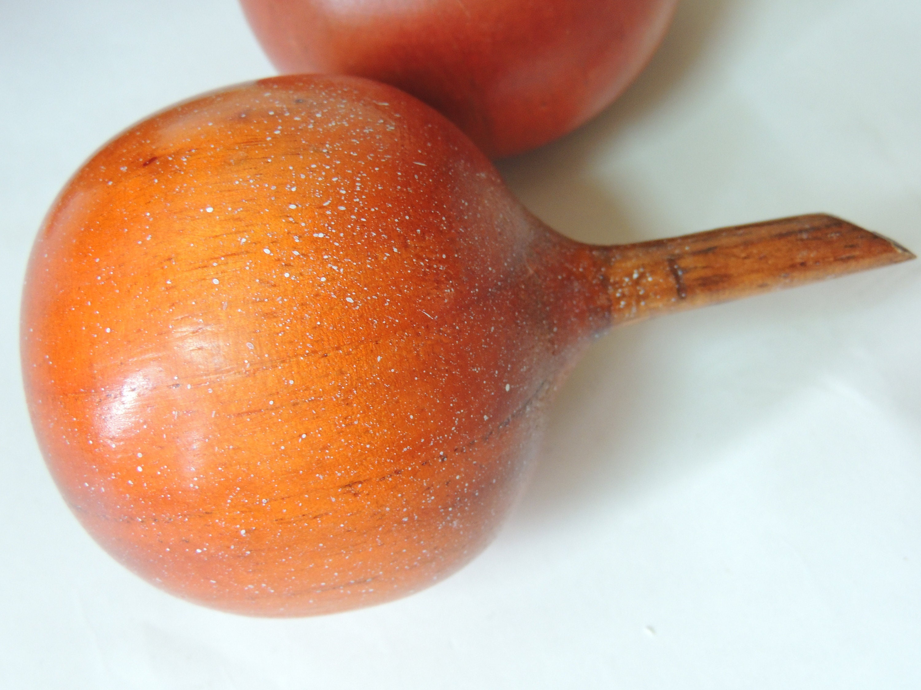 Wooden Fruit Bowl With Fruit Mid Century Table Centerpiece Etsy