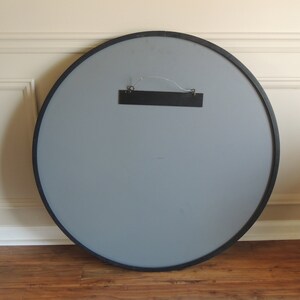 Large Round Black Wall Mirror, Vintage Z Gallerie, Modern Style - Etsy