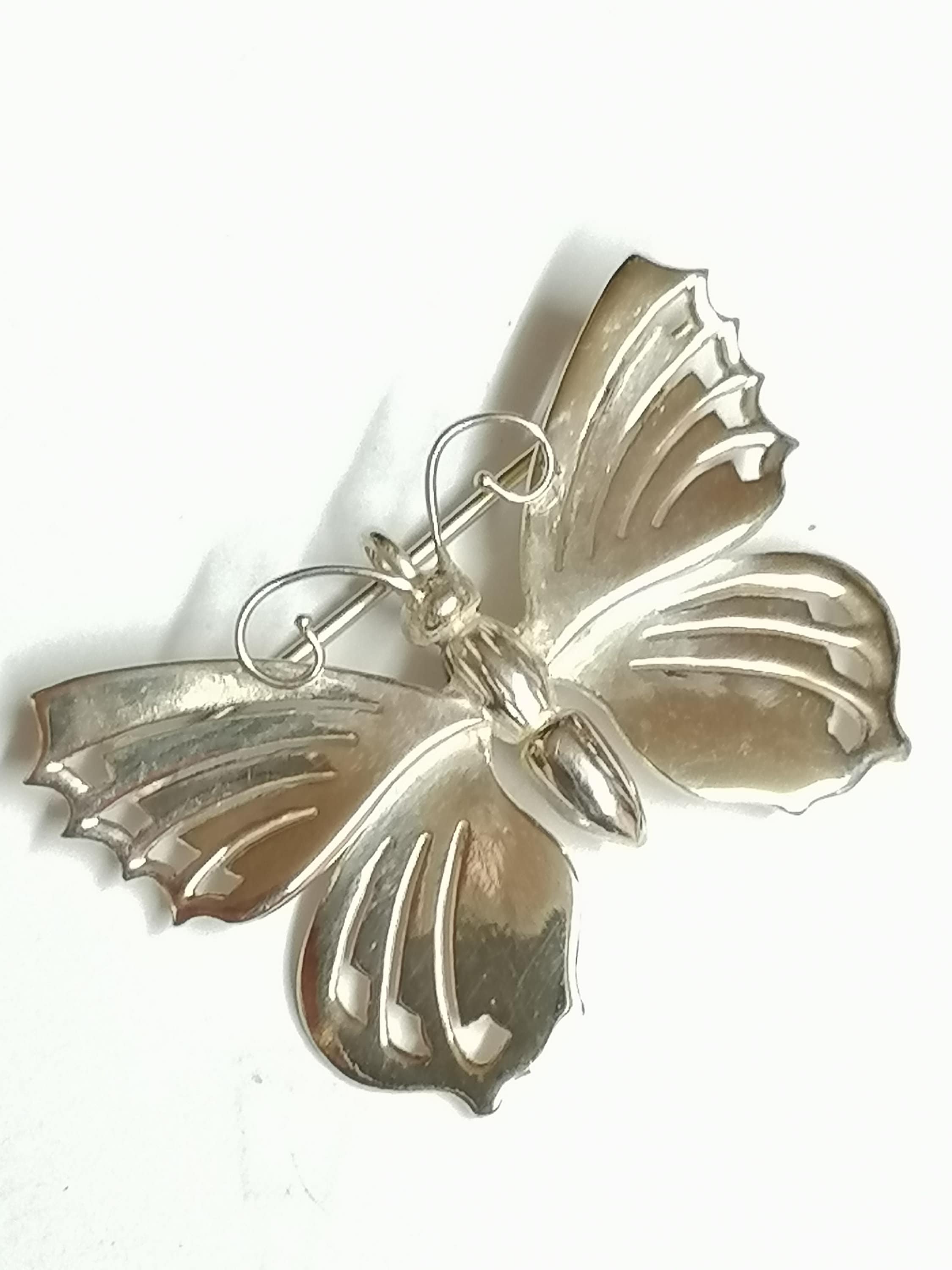Butterfly Brooch Made From Sterling Silver Etsy Australia