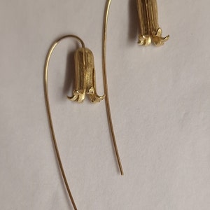 Bluebell drops hand made from 9ct Gold