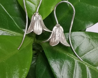 ■VINTAGE HOLLYWOOD■ Bellflower Earrings VH2336EA013B Bell Flower in Silver - Etsy