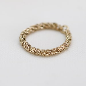Inès ring, 24 karats guldpläterad, vintageinspirerad