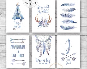 tribal theme nursery boy
