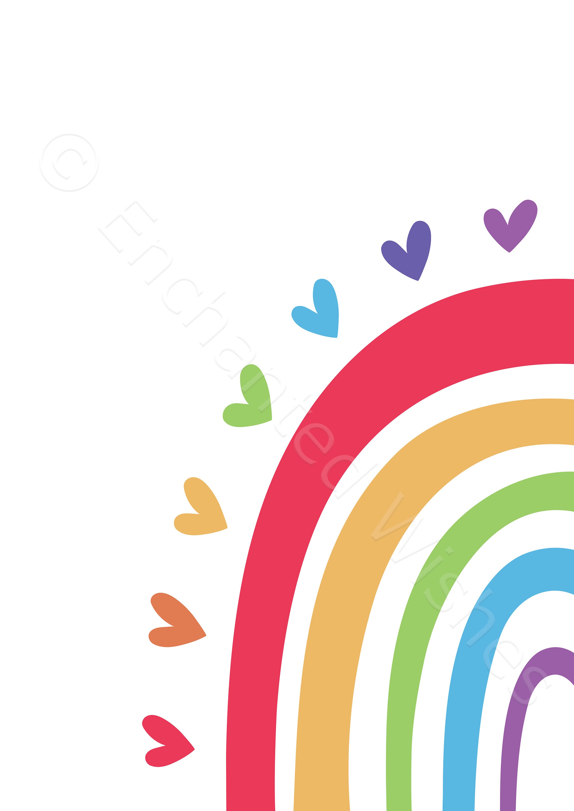 Rainbow Prints Set of 4 PRINTABLE Rainbow Nursery Print Etsy