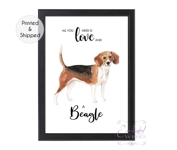 Beagle Print Beagle Dog Print Beagle Gift Beagle Wall Art Etsy