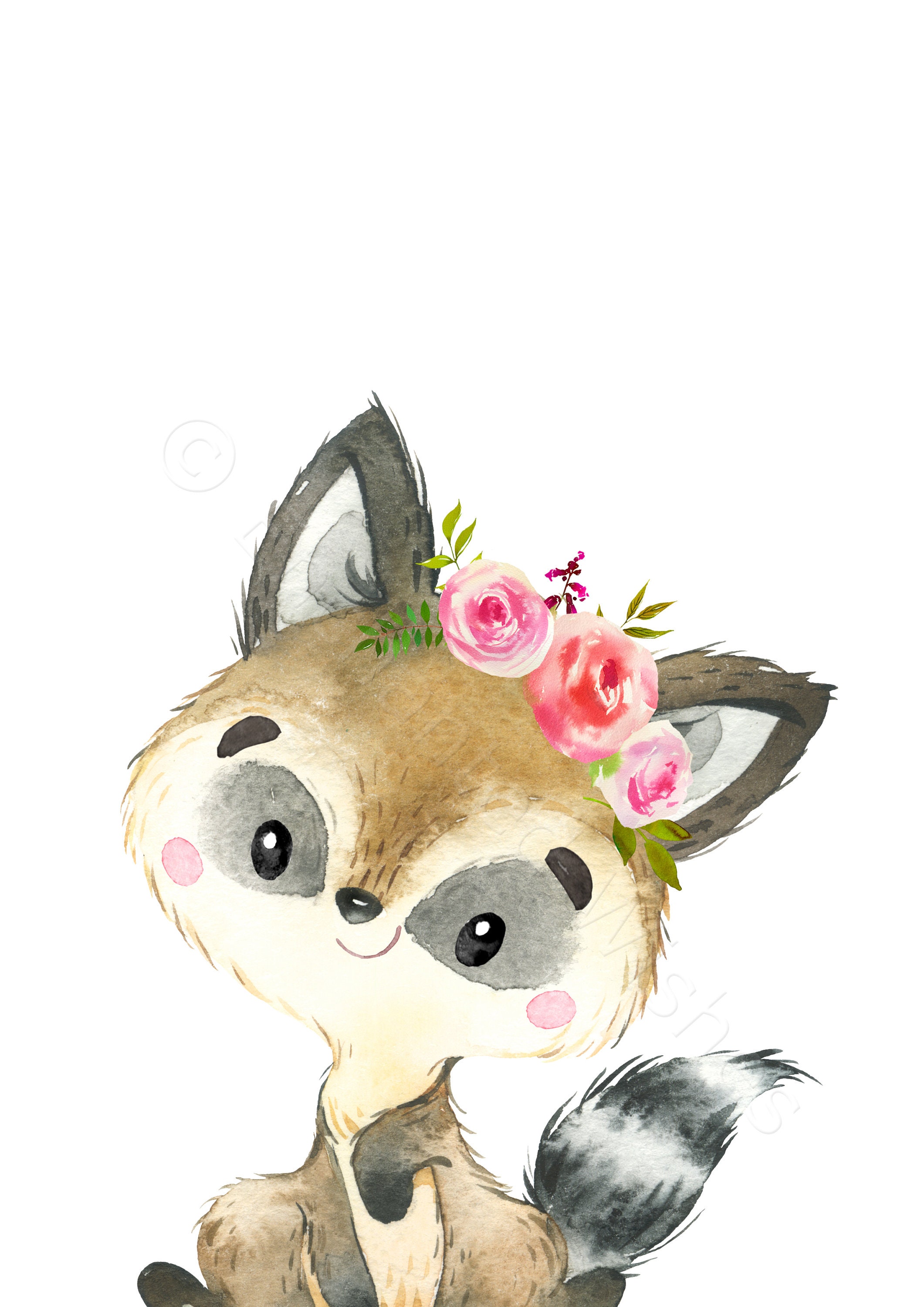 Floral Woodland Animal Nursery PRINTABLE Prints Set Of 6 Etsy floral-woodland-animal-nursery-printable-prints-set-of-6-etsy