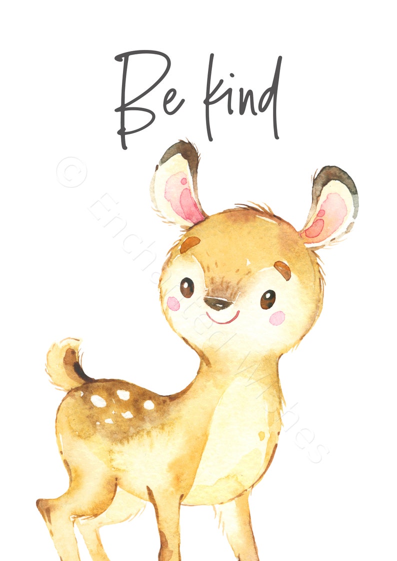 Baby Woodland Animal Quote Prints Set of 8 Woodland Nursery Etsy