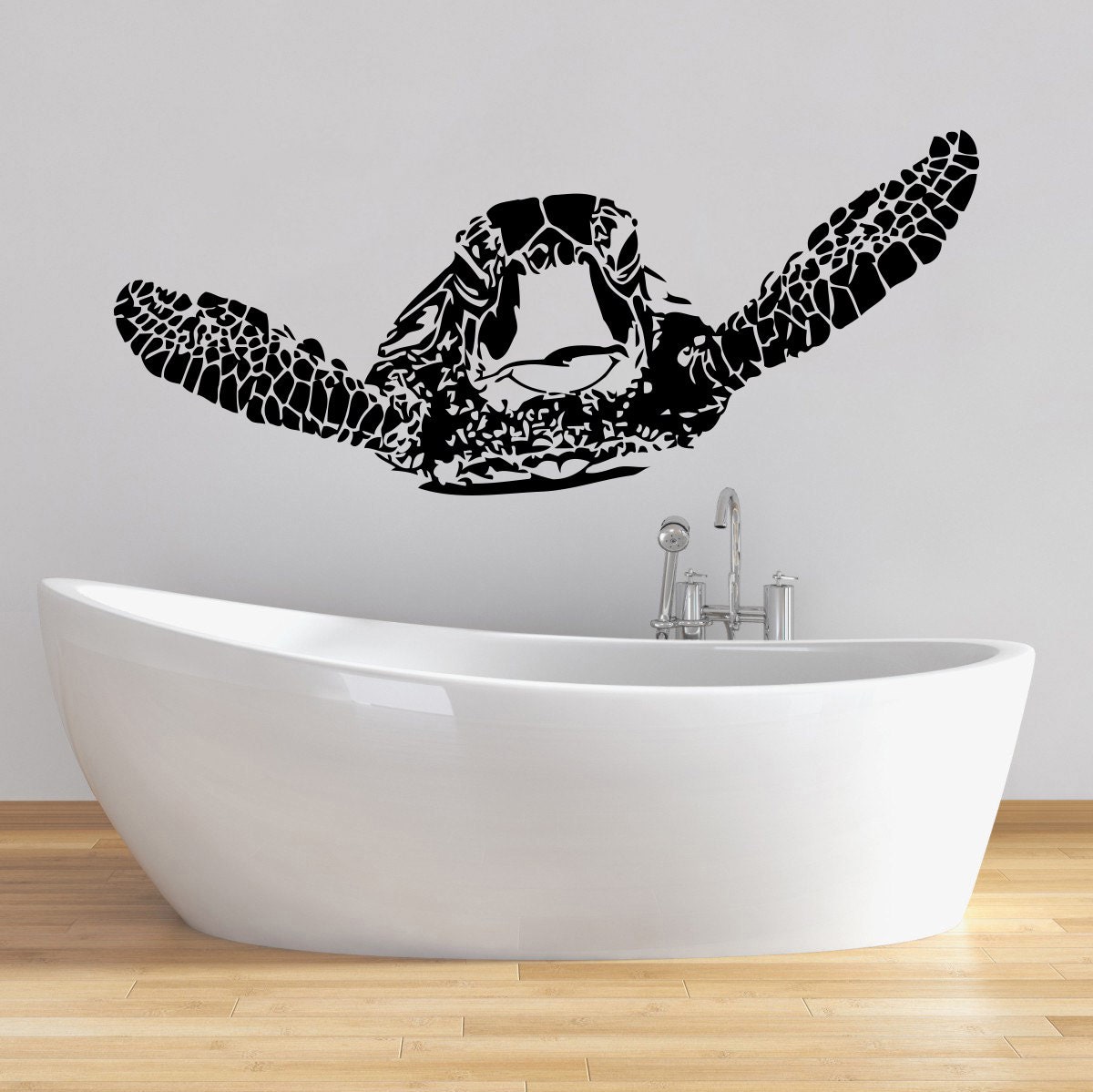 Turtle Wall Decal Tortoise Vinyl Sticker Decals Tortoiseshell Etsy