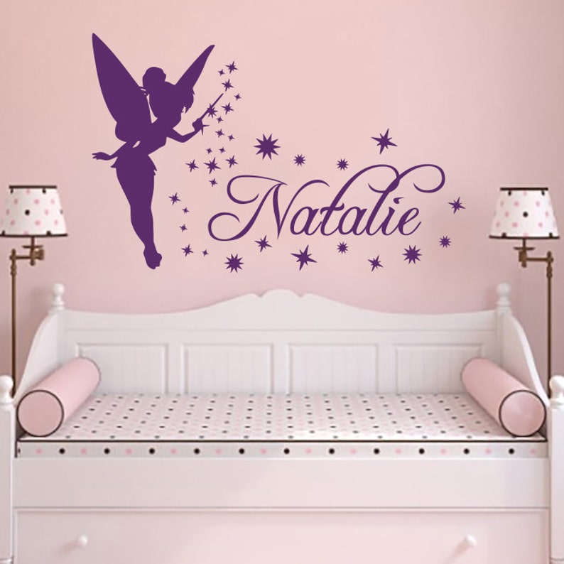 Name WALL DECAL Tinkerbell Vinyl Decals Sticker Magic Little Etsy