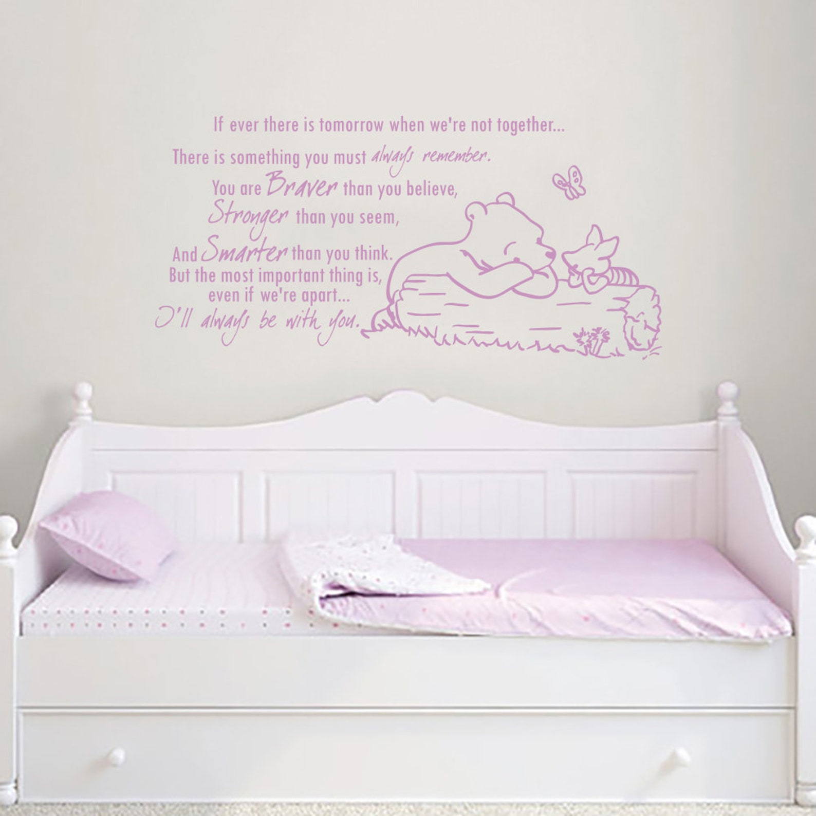 Winnie the Pooh Quote Wall Decal Vinyl Sticker Decals Quotes Etsy