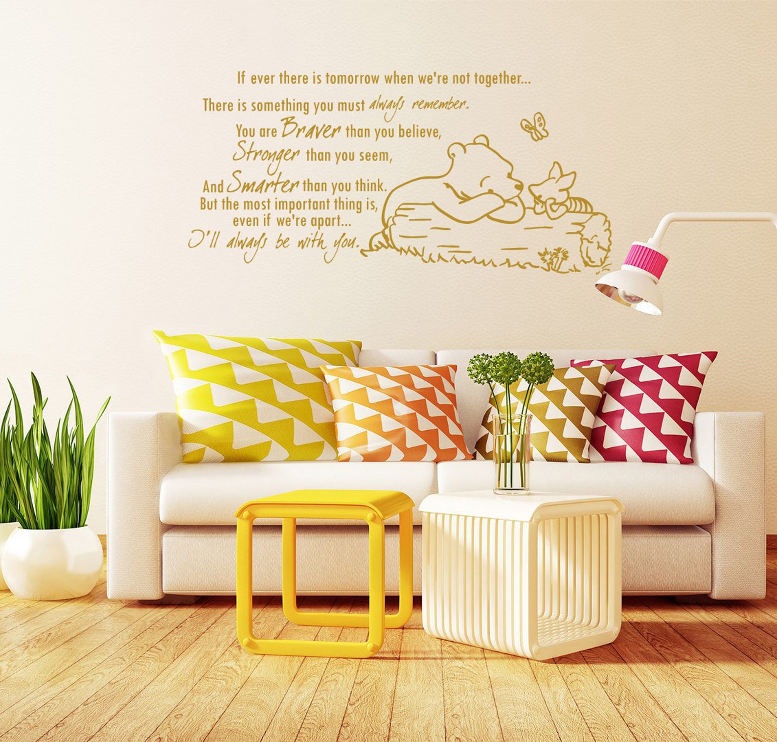 Winnie the Pooh Quote Wall Decal Vinyl Sticker Decals Quotes Etsy