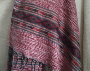 Aztek Pattern Shawl Blanket Wrap