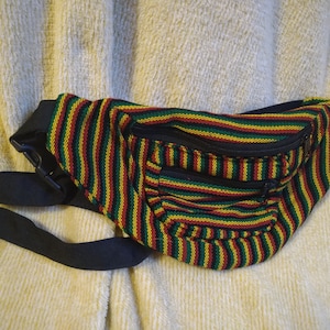 Rasta Pattern Bum Bag