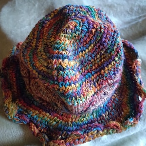 Multicolour Crochet Sun hat