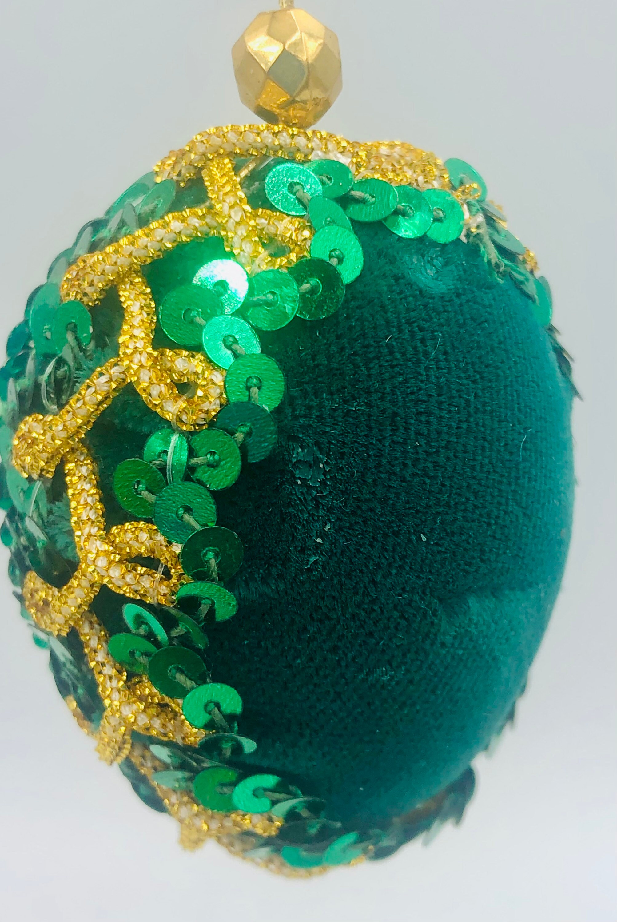 Vintage CHRISTMAS EGG DIORAMA Ornaments Santa Fawn You Etsy