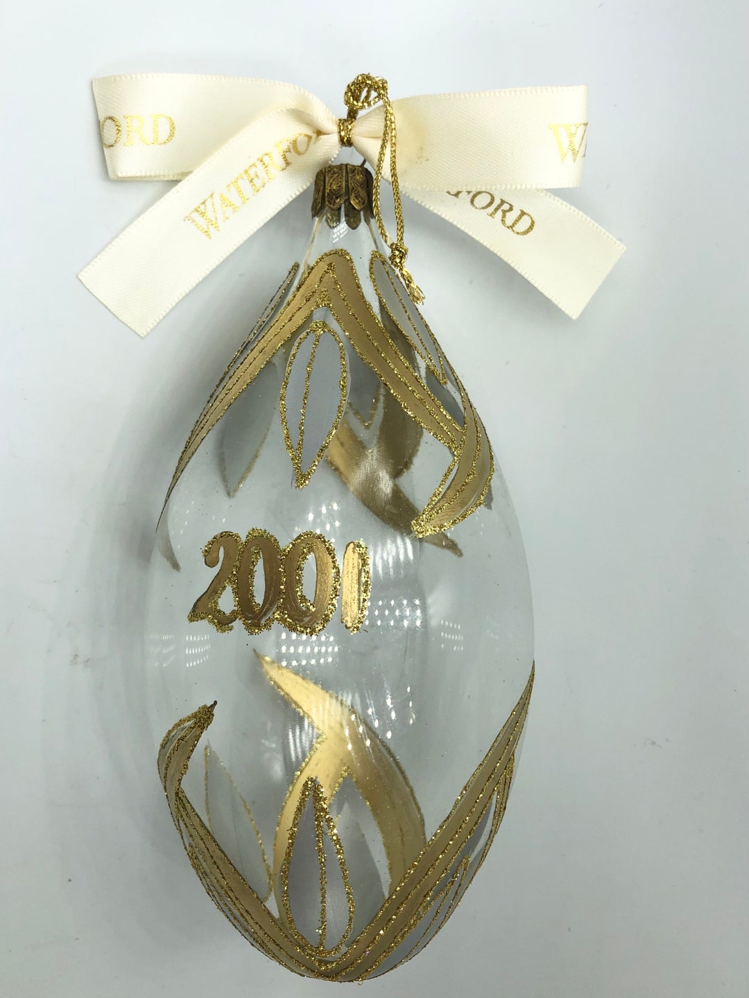 2001 WATERFORD Holiday Heirlooms Ornament LUCERNE EGG 118876 Made in ...
