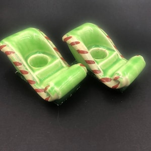 CHRISTMAS SLEIGH CANDLEHOLDERS 1950&#39;s X22-005