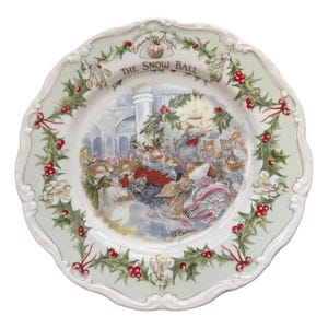 Royal Doulton THE SNOW BALL plate Brambly Hedge 1st in series X25-281