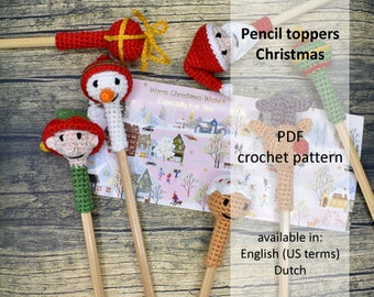 Pencil toppers - Christmas