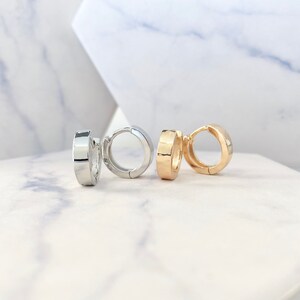 Minimalist Huggie Hoop Earrings