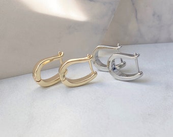 Small Oval Hoop Earrings