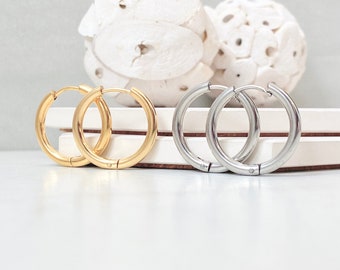 Classic Hoop Earrings - Stainless Steel