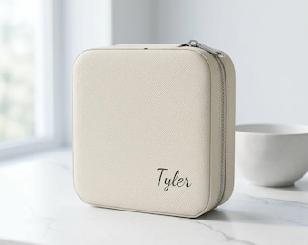 Personalized Name Jewelry Travel Case | Compact Organizer