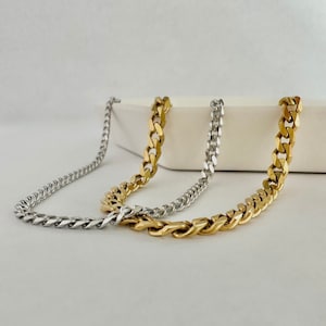 Curb Link Stainless Steel Chain Necklace