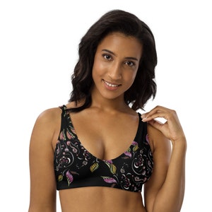 MANDALA Top de biquíni acolchoado reciclado