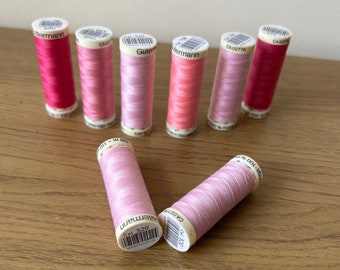 Gutermann Sew All Polyester Thread - Pinks for Sewing, Quilting & Dressmaking