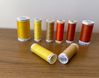 Yellow & Orange Gutermann Sew All Polyester Thread