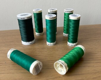 GREEN Gutermann Sew All Polyester Thread, Sewing & Quilting