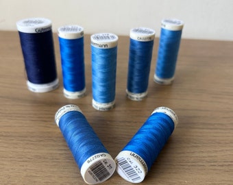 Blues Gutermann Sew All Polyester Thread - Quilting, Dressmaking