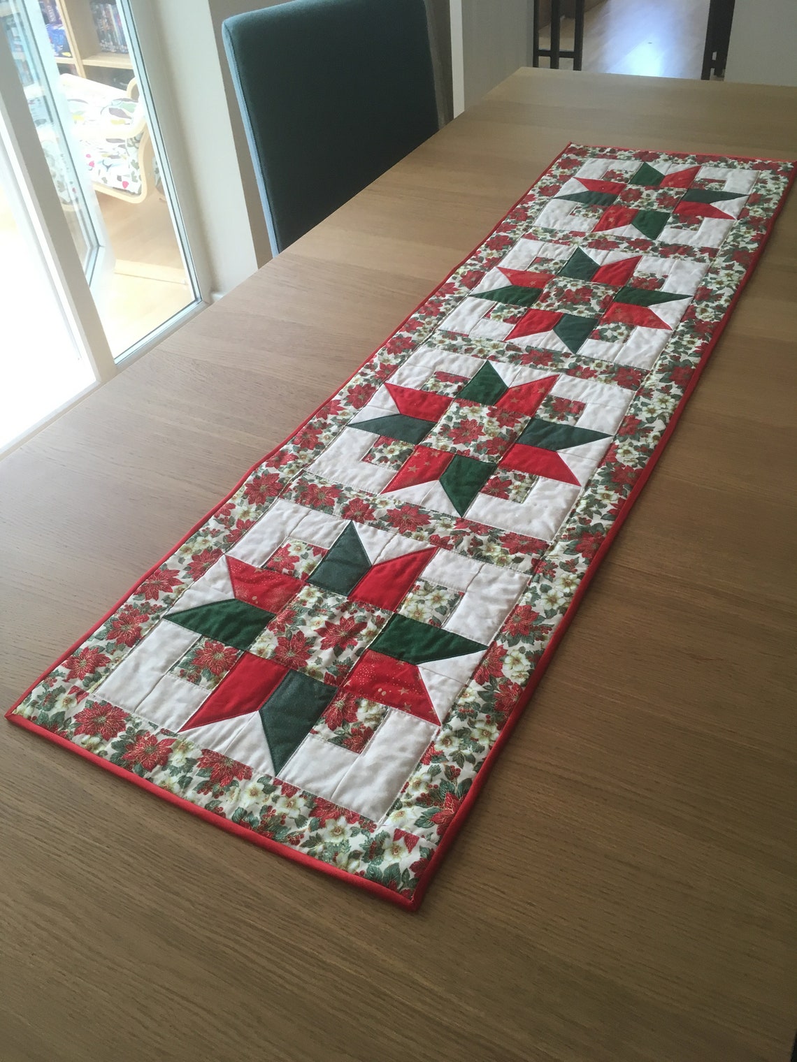 Patchwork Christmas Table Runner. Table Linen. Traditional Etsy